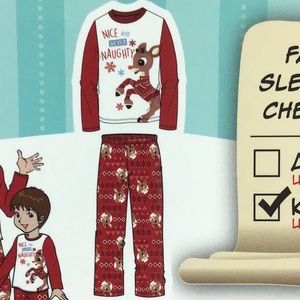 Christmas Unisex Rudolph 2-pc PJ Set Sz 4